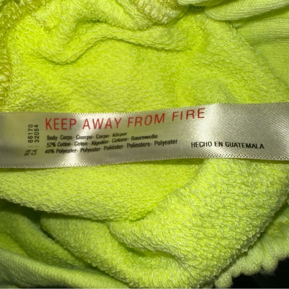 NEW FP Movement Free People MVP Pants Neon Green Slouchy Wide Loose Baggy Boho - Picture 13 of 13